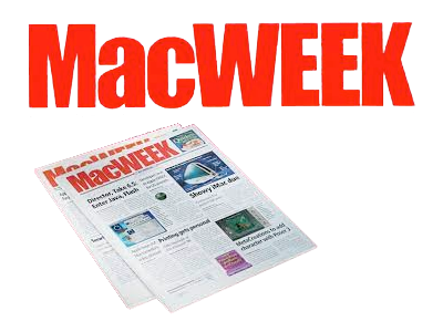 MacWEEK Magazine Stack of back issues.